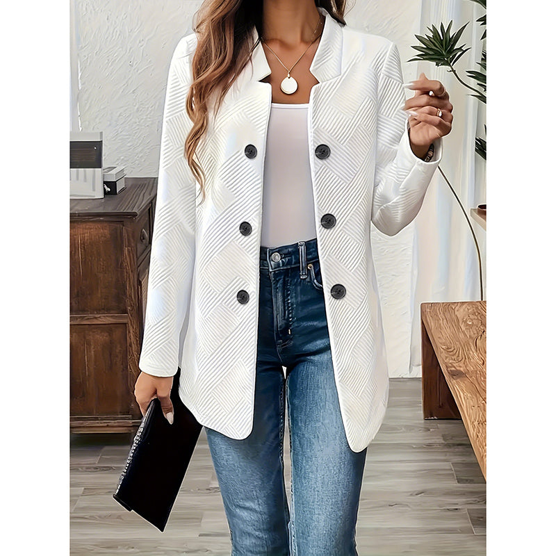 Cardigan Blazer Femme - Veste de Bureau Élégante à Manches Longues