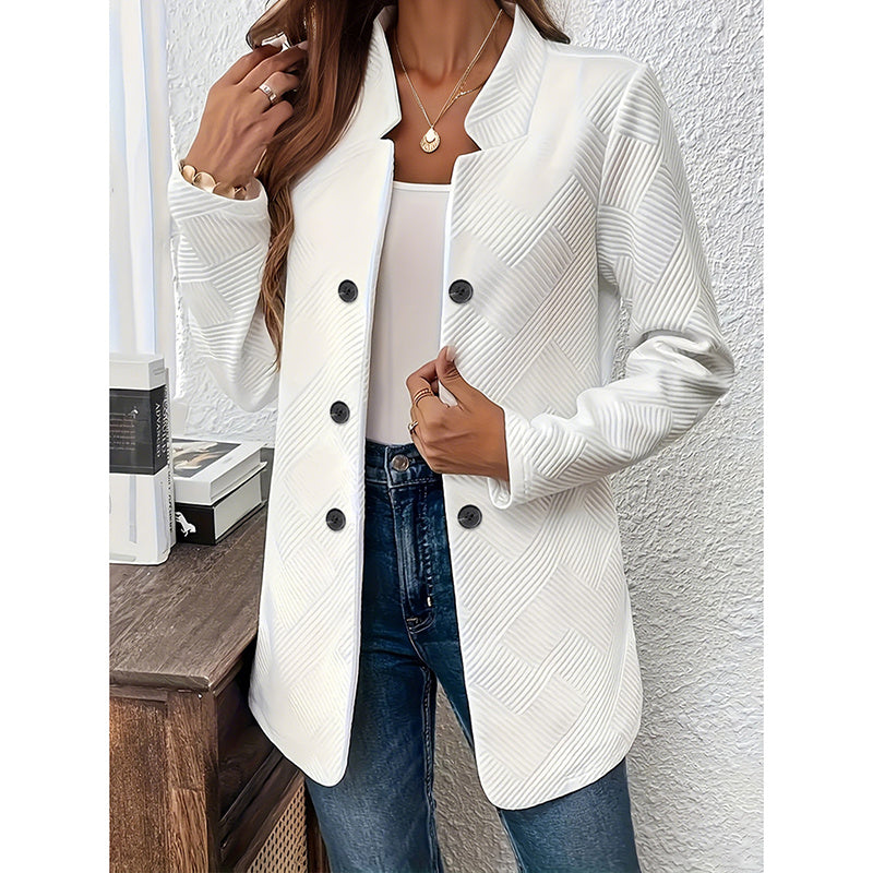 Cardigan Blazer Femme - Veste de Bureau Élégante à Manches Longues