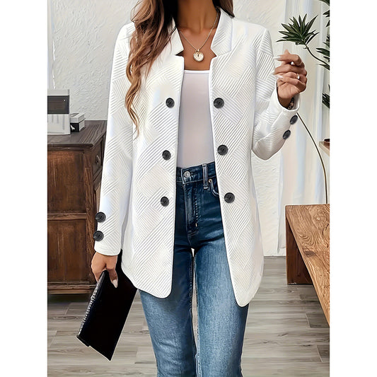 Cardigan Blazer Femme - Veste de Bureau Élégante à Manches Longues
