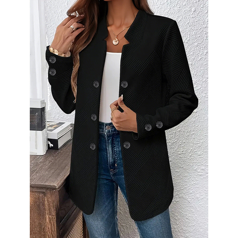 Cardigan Blazer Femme - Veste de Bureau Élégante à Manches Longues