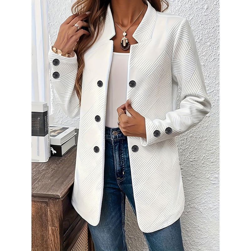 Cardigan Blazer Femme - Veste de Bureau Élégante à Manches Longues