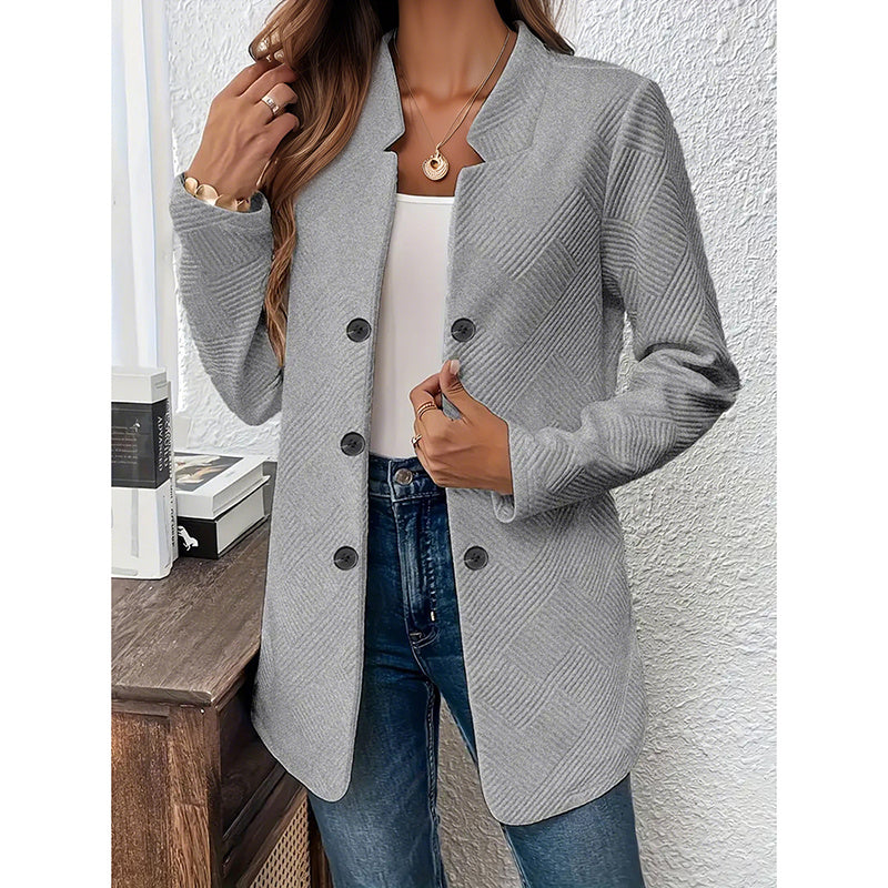 Cardigan Blazer Femme - Veste de Bureau Élégante à Manches Longues