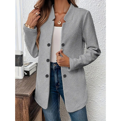 Cardigan Blazer Femme - Veste de Bureau Élégante à Manches Longues